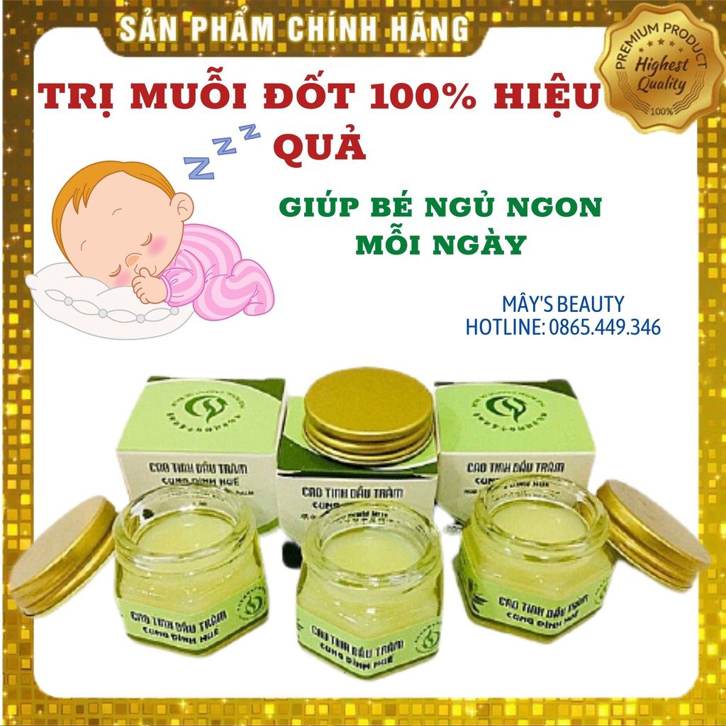 Cao Tinh Dầu Tràm Cung Đình Huế💚FREESHIP💚Cao Tràm Nguyên Chất Đuổi Muỗi Dịu Vết Côn Trùng Cắn Dùng Được Cho Trẻ Sơ Sinh