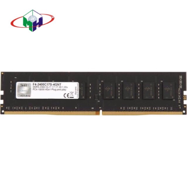 Bộ nhớ máy tính Gskill 4G 2400Mhz DDR4 - 17-17-17-39 1.2v/( F4-2400C17S-4GNT)