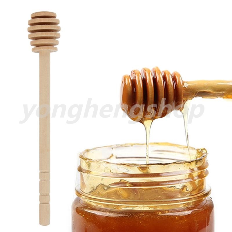 Muỗng lấy mật ong gỗ thiết kế xoắn ốc sáng tạo dành cho nhà bếp