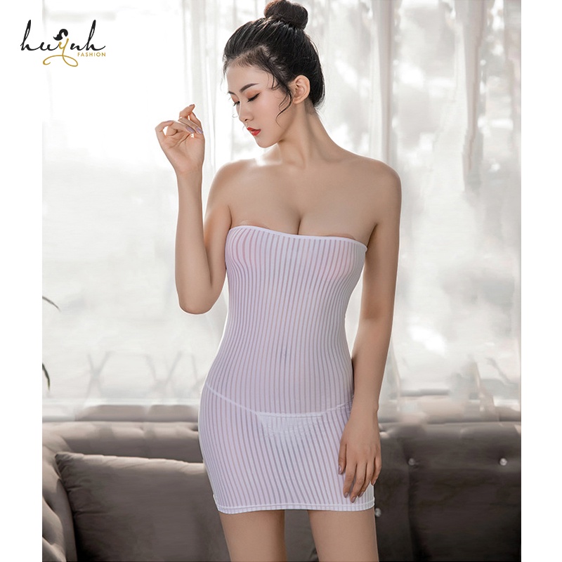 Đầm Ngủ Ống Ôm Body Cúp Ngực Sexy Gợi Cảm - N81