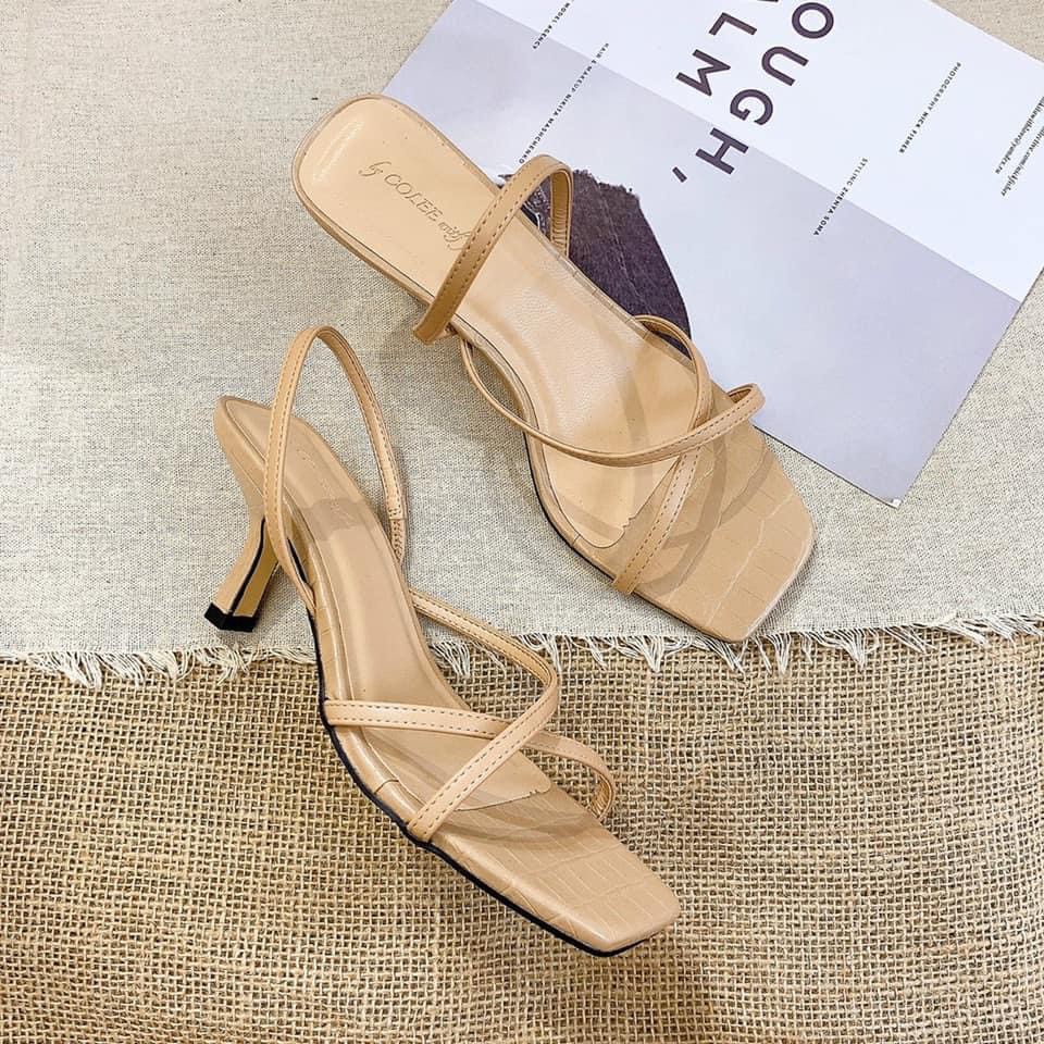 Sandal Colee quai chéo 2021 gót nhọn GCL103