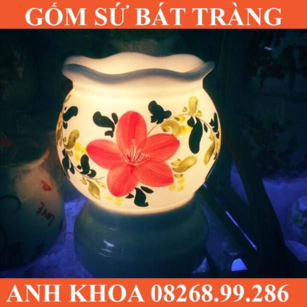 Đèn xông tinh dầu điện mới Bát Tràng - Gốm sứ Bát Tràng Anh Khoa