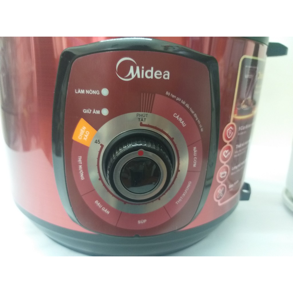 Nồi áp suất điện Midea MY-CH501A 5 lít - Chính hãng, Bảo hành toàn quốc 12 tháng