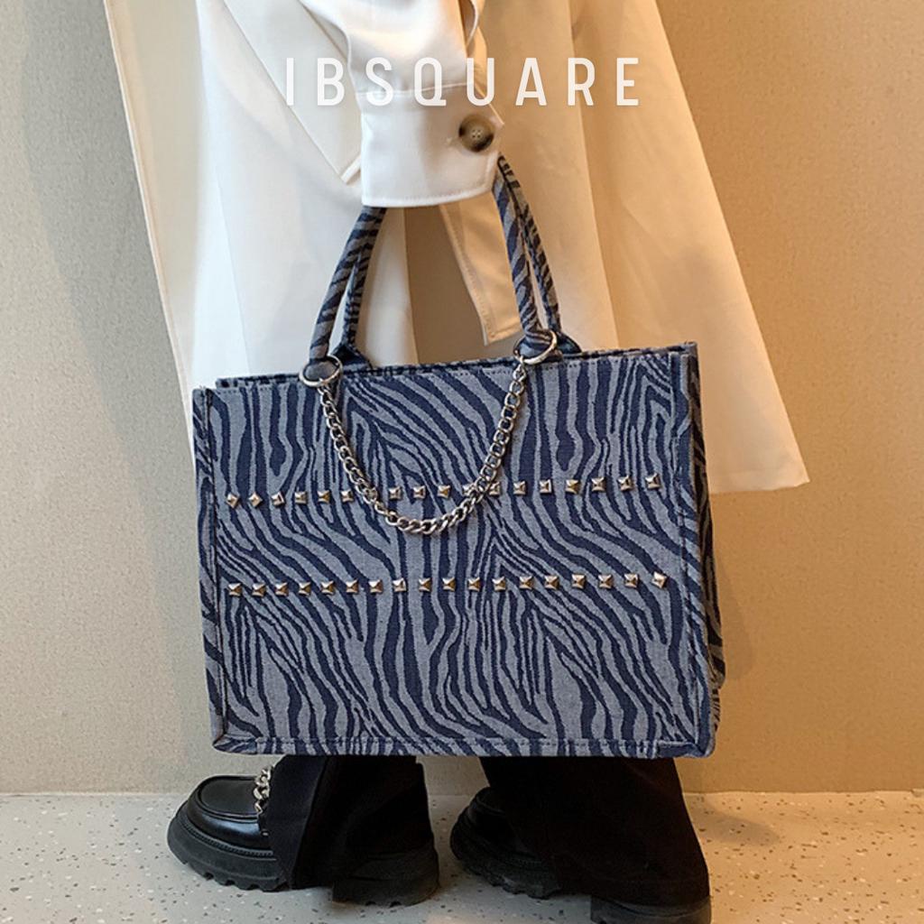 Túi Bản To IBSQUARE-TL1 Đựng Laptop máy tính macbook 15.6 inch phong cách y2k denim