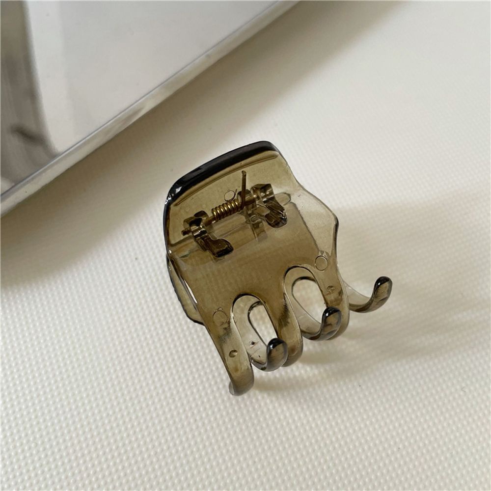 Kẹp Tóc Acrylic Trong Suốt Hình Bán Nguyệt Phong Cách Hàn Quốc Cho Nữ