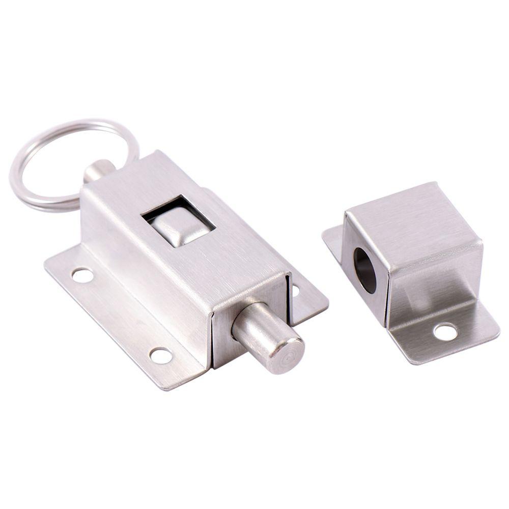 Bu Lông Cửa Dài 3 Inch Bằng Thép Không Gỉ Có Nút Cài Tiện Dụng