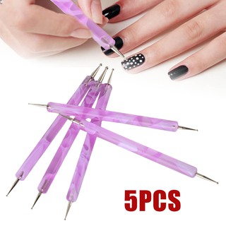 Bộ 5 Bút Trang Trí Móng Tay 2 Đầu Chuyên Dụng