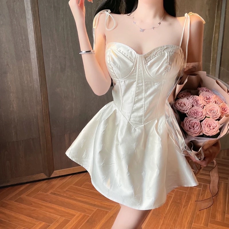 VÁY CÔNG CHÚA 2 DÂY TUTU CHẤT PHỒNG SIÊU SANG CHẢNH PHONG CÁCH ULZZANG GIRL
