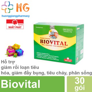 Cốm vi sinh Biovital - Giúp trẻ tiêu tốt. Giảm rối loạn tiêu hóa, đầy bụng, nôn chớ, tiêu chảy, phân sống (Hộp 30 gói)