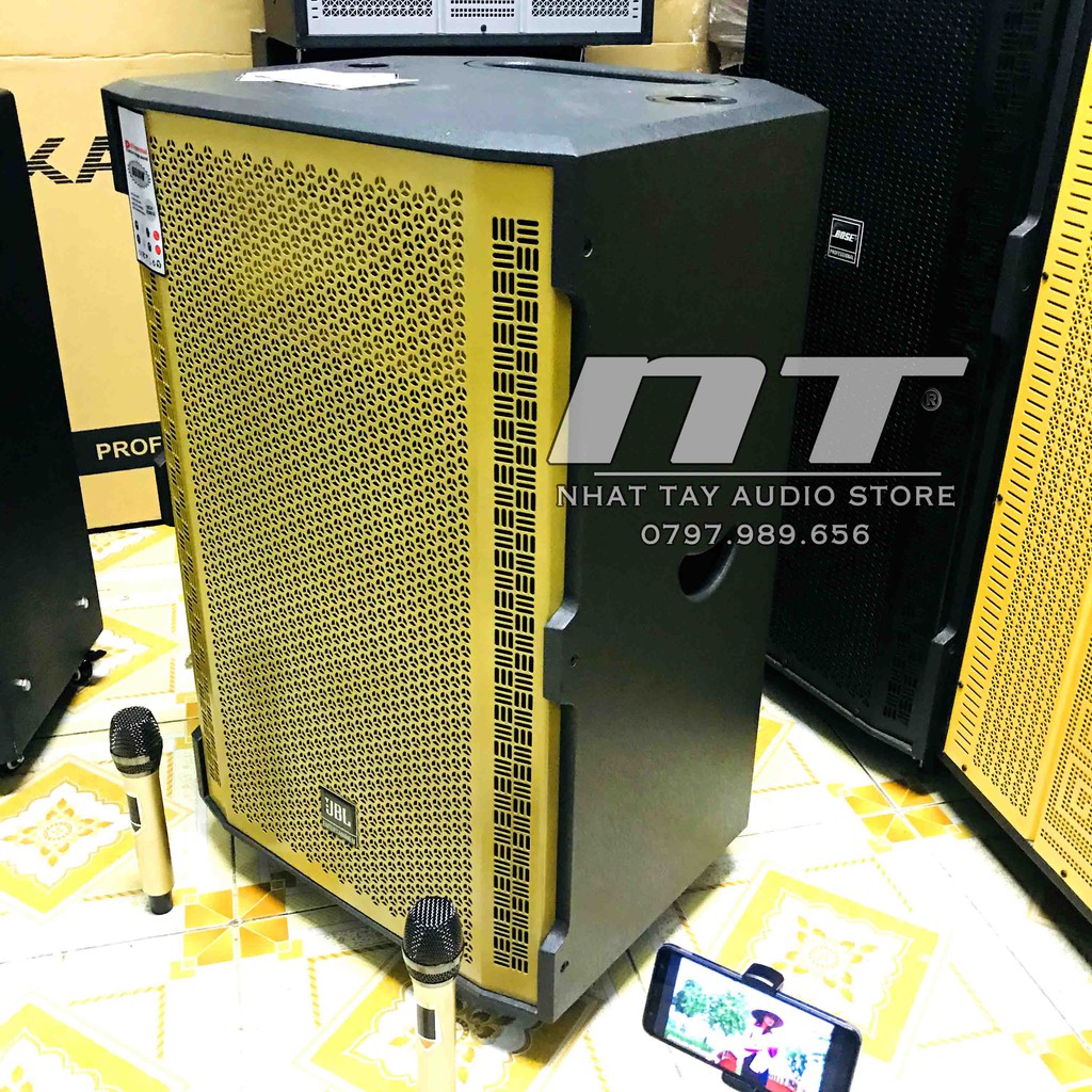 Loa kẹo kéo 5 tấc gỗ công suất lớn - Thùng loa karaoke di động bass 50 - hát hay giá rẻ bán chạy - JBL 501