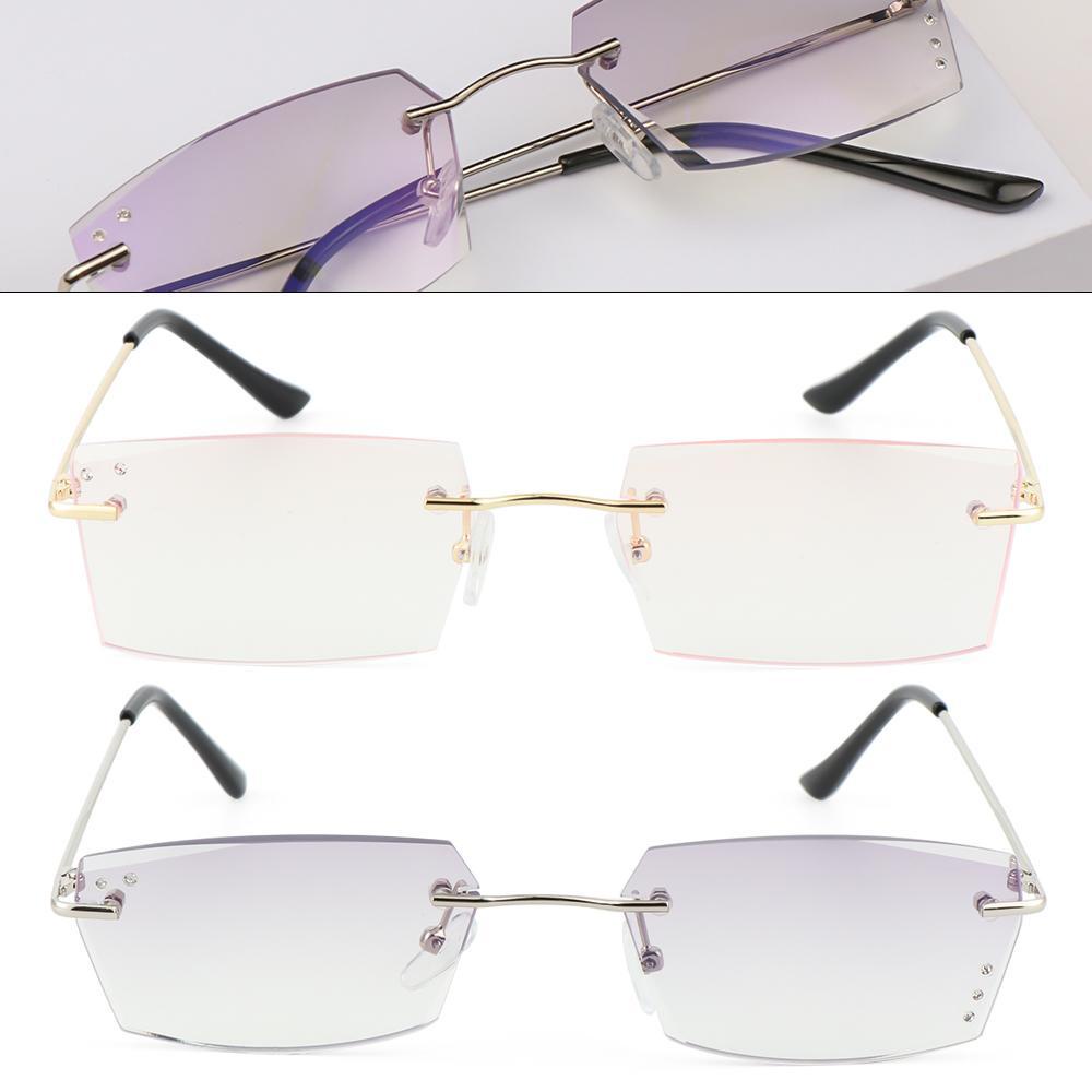 ESPO Mắt Kính Đọc Sách Gọng Kim Loại Trong Suốt Chống Tia UV Chống Ánh Sáng Xanh