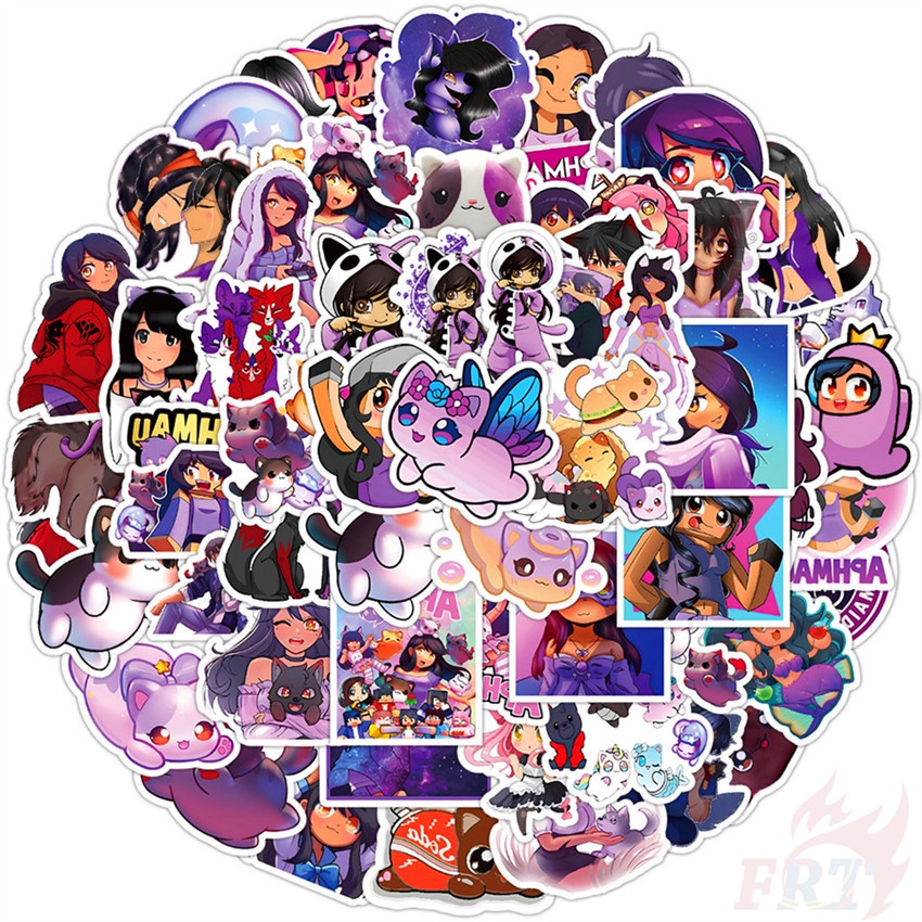 60Pcs/Set ❉ Aphmau Series 02 Stickers ❉ DIY Fashion Luggage Laptop Skateboard Doodle Stickers
