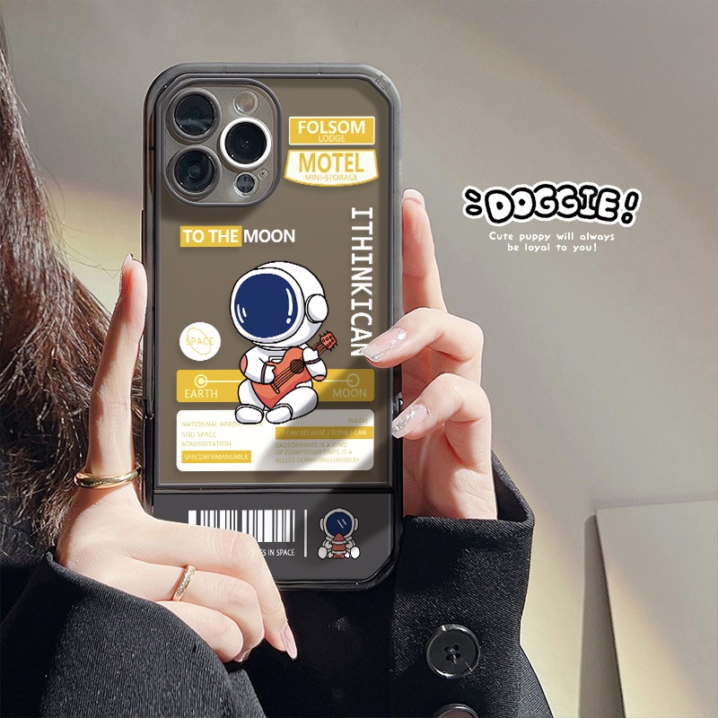 Ốp Điện Thoại TPU Mềm Trong Suốt Chống Sốc In Hình Phi Hành Gia Dễ Thương Cho IPhone 13 12 11 Pro MAX 8 7 6s Plus X XR XS MAX SE 2020 6