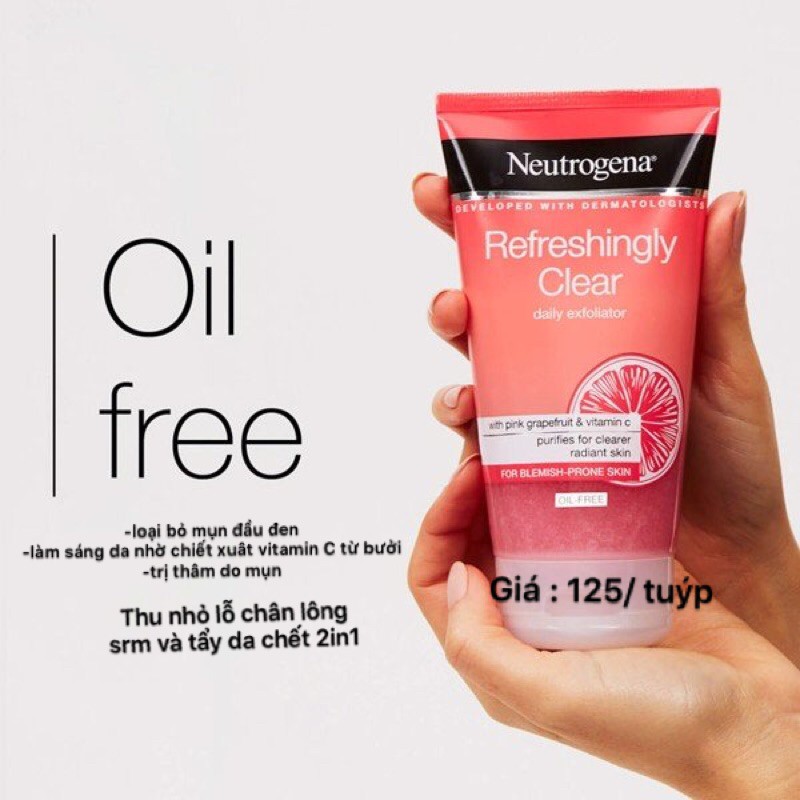 Sữa rửa mặt neutrogena Pink grapefruit