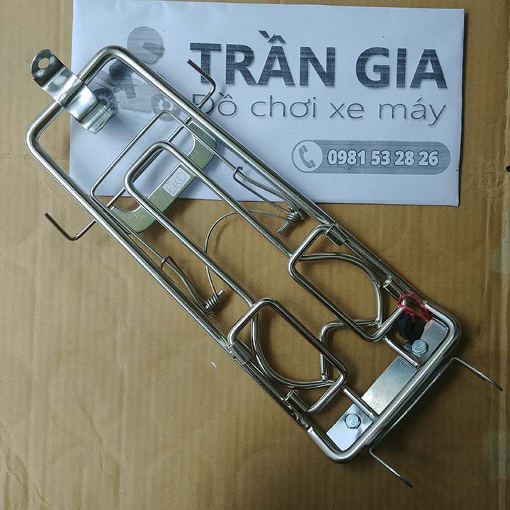 Baga giữa xe exciter 150 inox 10 ly - Baga ex 150