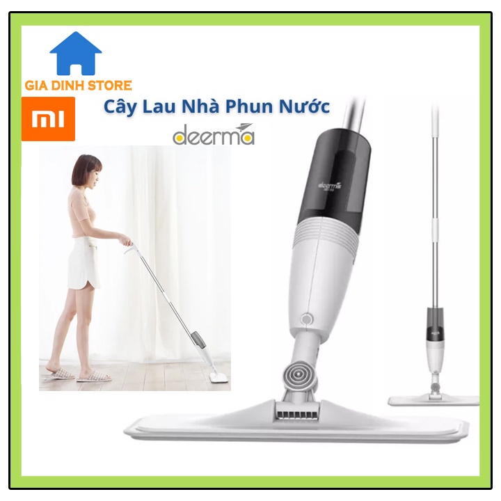 Cây lau nhà thông minh, phun nước xoay 360 độ Xiaomi Deerma TB500, cán dài tiện dụng