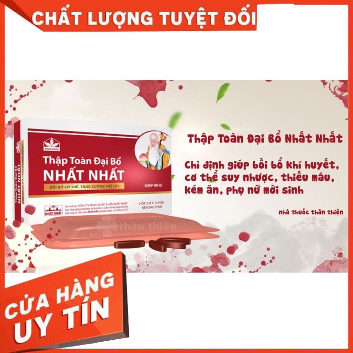 Thập toàn đại bổ Nhất Nhất hộp 20 viên