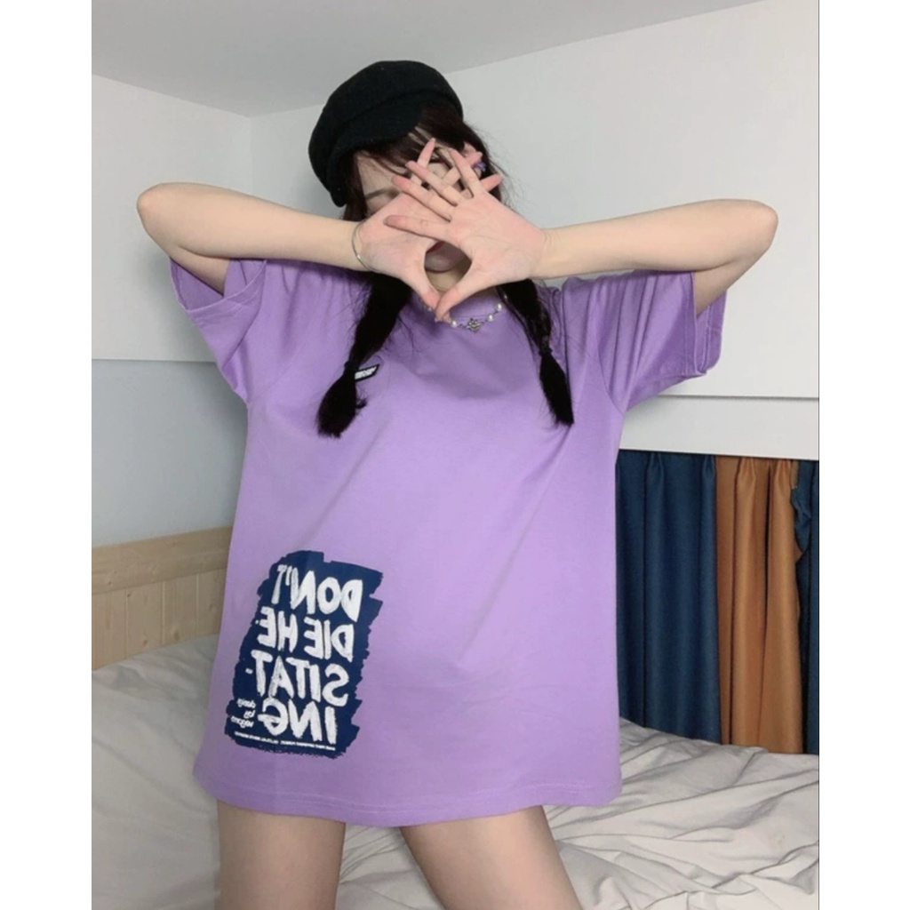 Áo thun tay lỡ MEANSTORE phông cotton Unisex nam nữ tee oversize form rộng pull Ulzzang vải mát - 563 dont