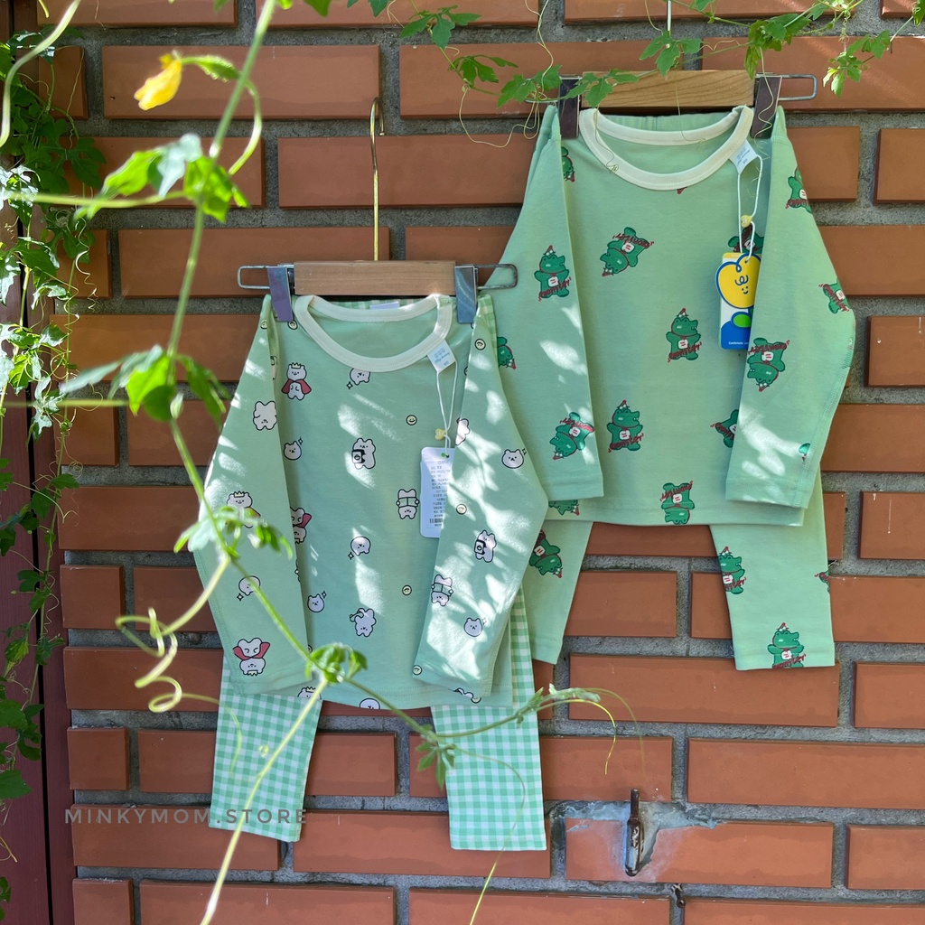 [HeyHoney] BỘ DÀI TAY COTTON HOẠ TIẾT SIÊU XINH CHO BÉ YÊU