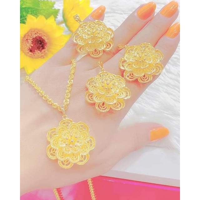 Dây chuyền nữ mạ vàng 24K, dây chuyền nữ cưới rất thời trang