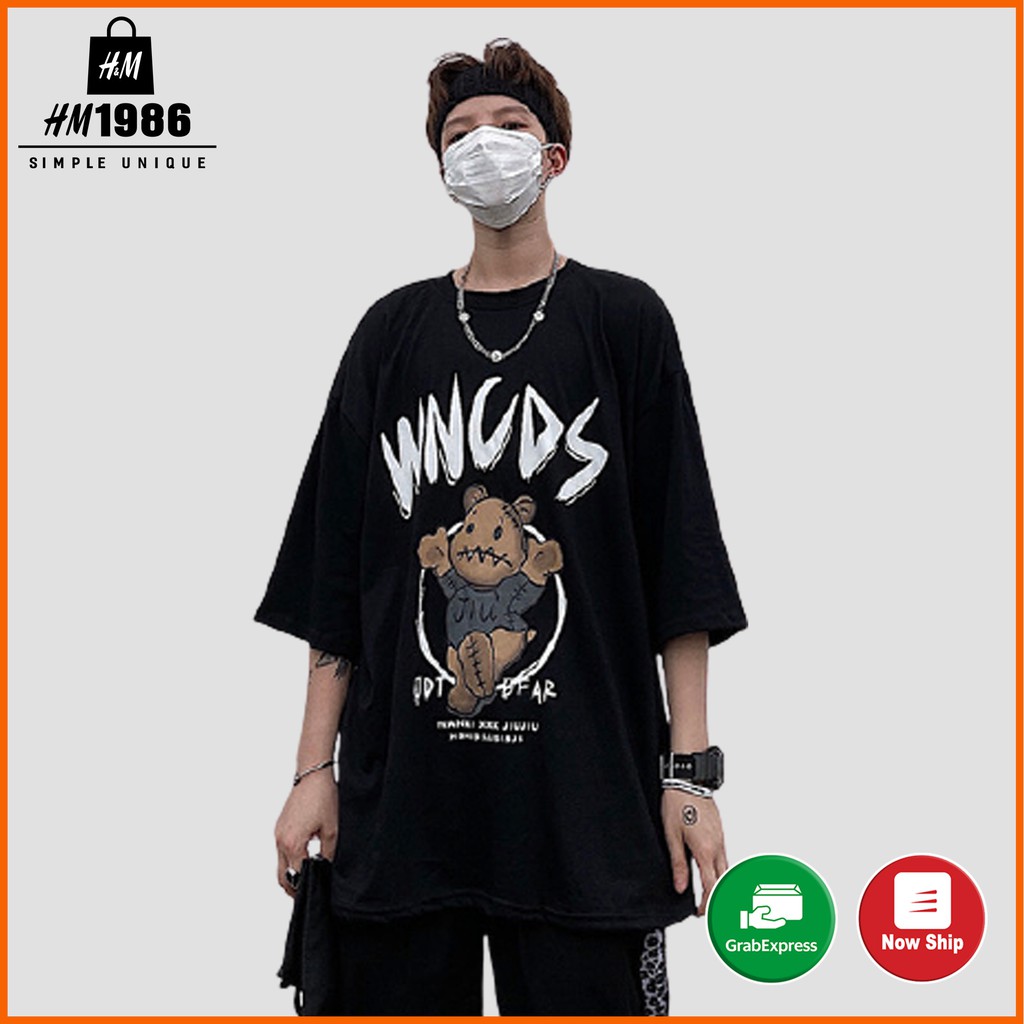 Áo thun tay lỡ form rộng unisex HM1986 3023