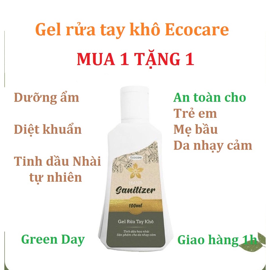 Nước rửa tay khô cho trẻ em, da nhạy cảm hương Nhài Ecocare | BigBuy360 - bigbuy360.vn