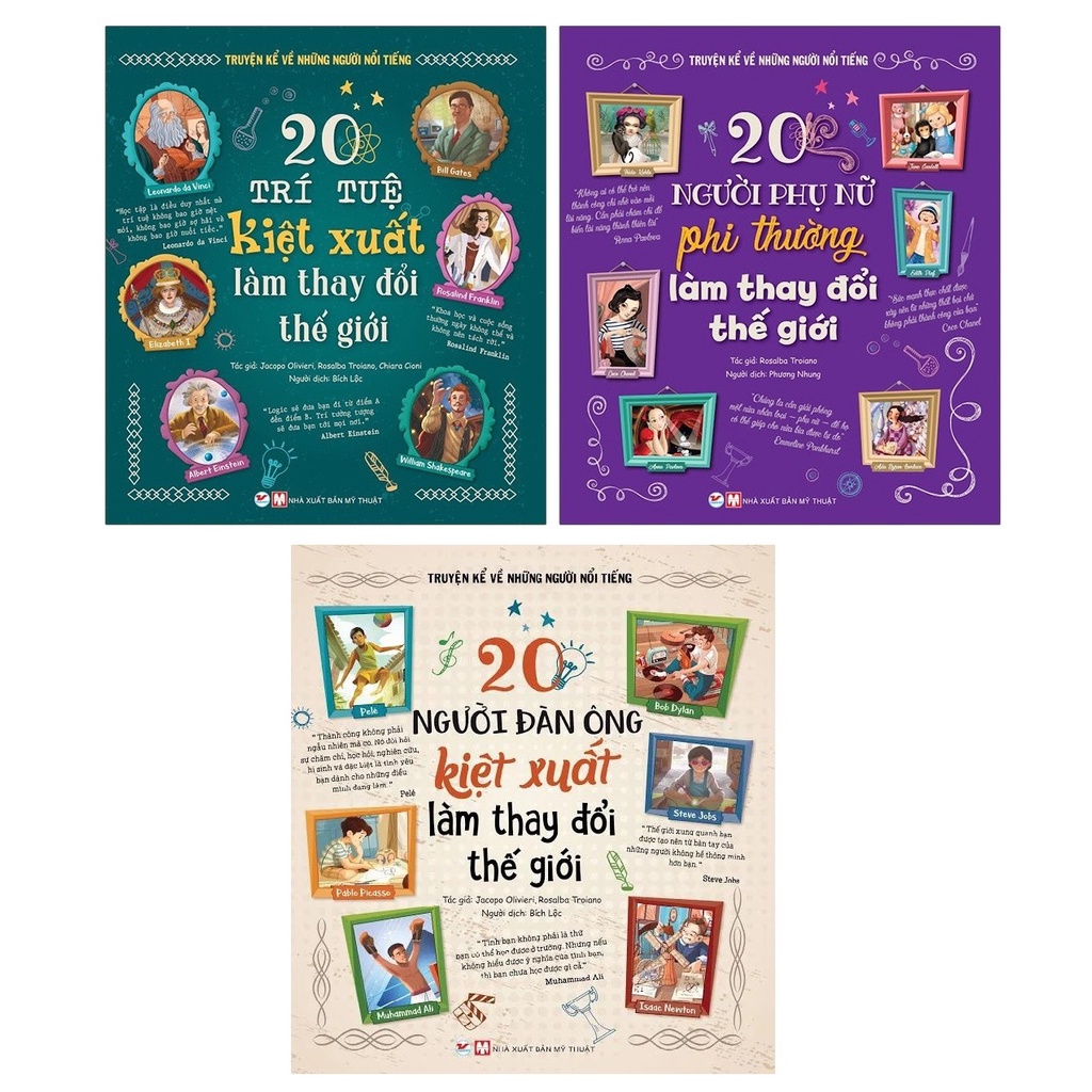 Sách - Truyện Kể Về Người Nổi Tiếng (bộ 3 cuốn)