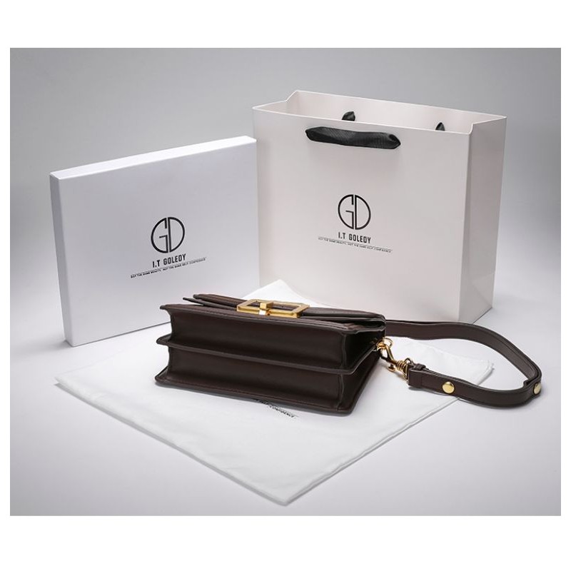 Túi Xách Nữ I.T GOLEDY HONGKONG da bò cao cấp, mẫu mới 2021