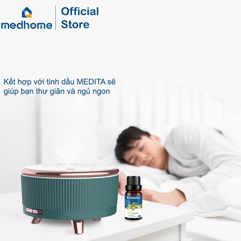 [THIẾT KẾ MỚI 2021 + ẢNH THẬT] MÁY XÔNG TINH DẦU MEDHOME STARSHIP DUNG TÍCH LỚN 500ML | GIÚP THƯ GIÃN | GIỮ ẨM