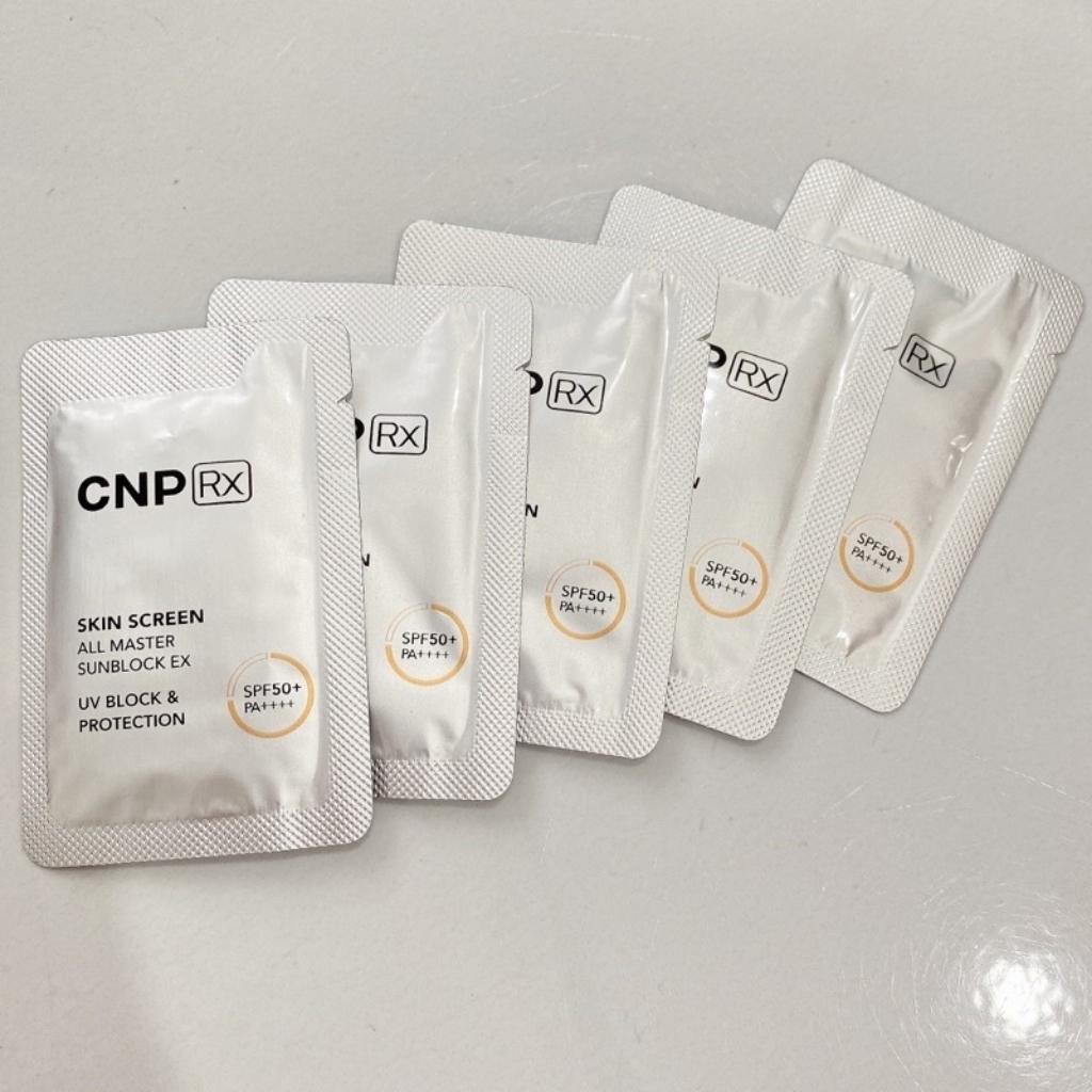 Gói sample Kem chống nắng nâng tone, chống nước vật lý CNP RX 1ml - Sale Chính hãng