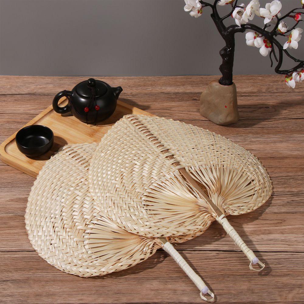Quạt Tre Tự Nhiên Handmade Treo Tường Trang Trí Mùa Hè