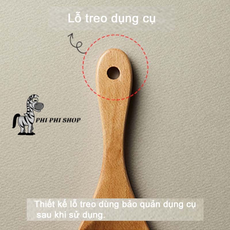 Muôi múc cơm bằng gỗ Lock&amp;Lock P-1055