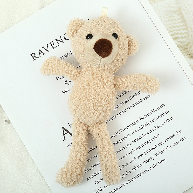 Gấu Bông Teddy Mini Dễ Thương Treo Túi Đi Học Cho Bé