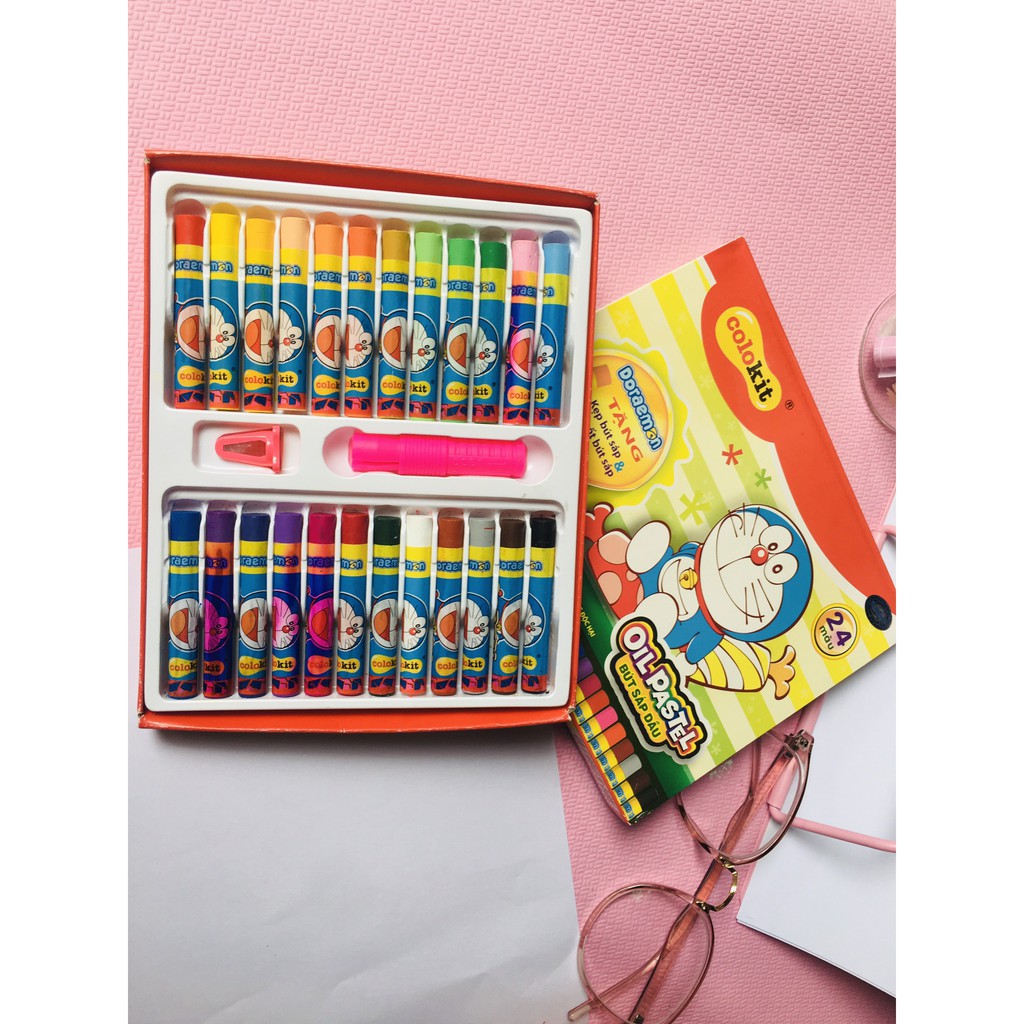 [Mã BMINCU50 giảm 50K đơn 250K] Bút sáp dầu oile pastel thiên long colokit 24 màu