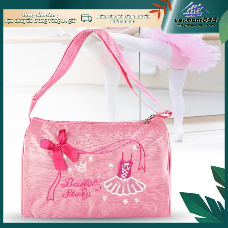 Hot DealsGirl Kids Dance Ballet Swim Bag Backpack Embroidered ToteSpot ExpressVermont055