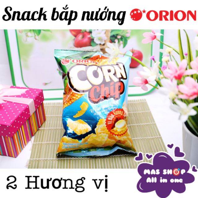 Bánh Snack Bắp nướng CORN Chips Orion gói 35g vị Bơ/Cay