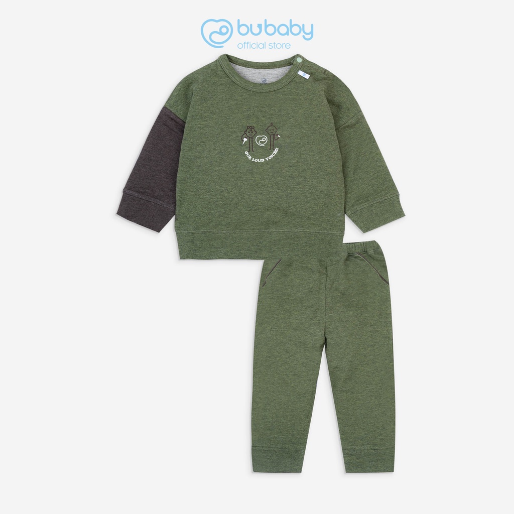 Bộ quần áo cài vai dài tay Kyomi Feeling BU Baby