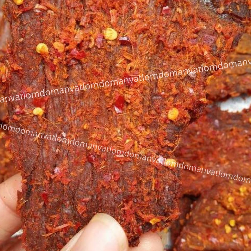 Khô bò miếng 200g LomDom food đồ ăn vặt Hà Nội vừa ngon vừa rẻ | BigBuy360 - bigbuy360.vn