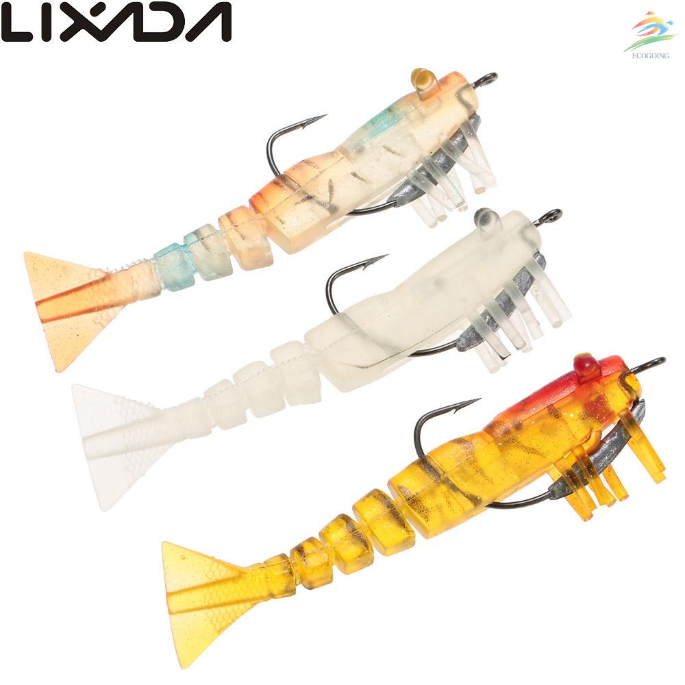 3 Mồi Tôm Giả Câu Cá Lixada 5 Đoạn