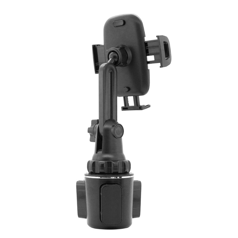 Giá Đỡ Điện Thoại / Cốc Nước Màu Đen Có Thể Điều Chỉnh Chiều Cao 360 Độ Tiện Dụng Cho Xe Hơi