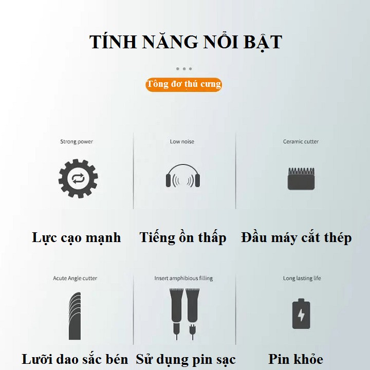 MÁY CẮT TỈA LÔNG MÈO - TÔNG ĐƠ CẮT LÔNG CHÓ CHAOER, LƯỢC,KÉO,CHĂM SÓC MÓNG THÚ CƯNG