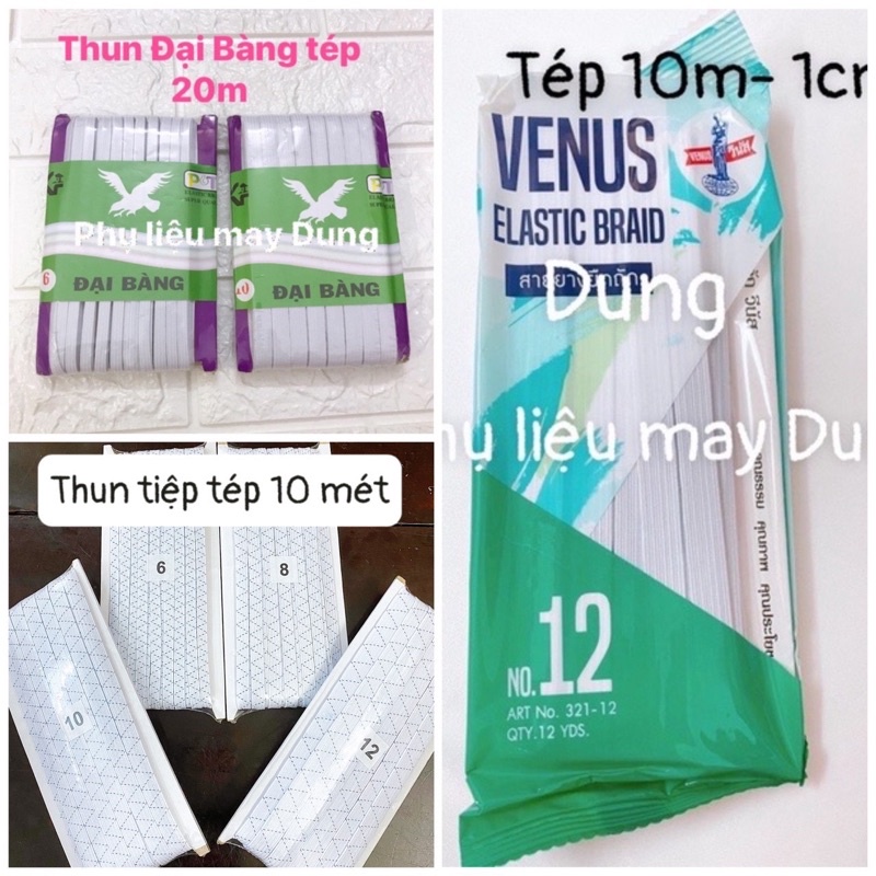 Thun tép 5mm 8mm 1cm 1.2cm cuộn 10-20 mét