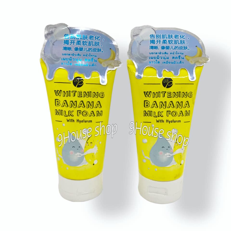 DATE 10/2023 01 Sữa Rữa Mặt Trái Chuối Trắng Da Cấp Ẩm Whitening Banana Milk Foam Thái Lan 100ml