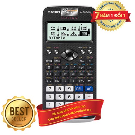 Máy tính Học Sinh CASIO FX 580VN X Chính Hãng- 7 Năm Bảo Hành ĐiệnTử Bằng QR CODE-Nhập khẩu Thái Lan