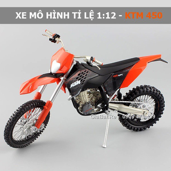 Xe Mô Hình Moto Địa Hình Ktm 450 Exc 09 Tỉ Lệ 1:12 - Joycity - 8706.1