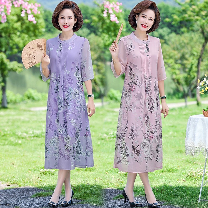 Váy đầm trung niên, váy đầm trung niên quảng châu cao cấp