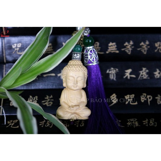 [PHÁP BẢO MINH CHÂU] MÓC TREO CHÚ TIỂU (TUA HẠT VÒNG - TUA XANH - TUA TÍM)