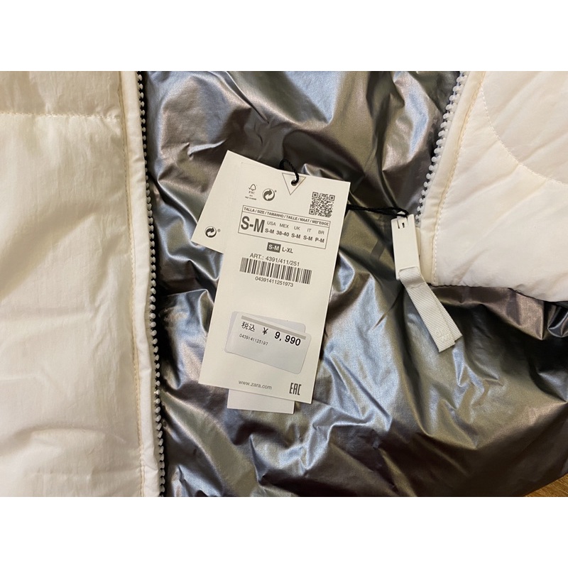 Áo phao puffer gilet Zara