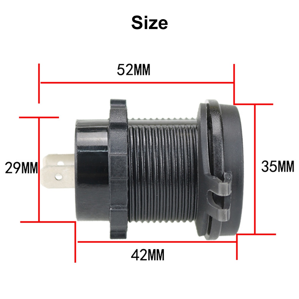 Thiết bị sạc USB PECHAM QC 3.0 không thấm nước cho xe hơi xe tải tàu thuyền RV