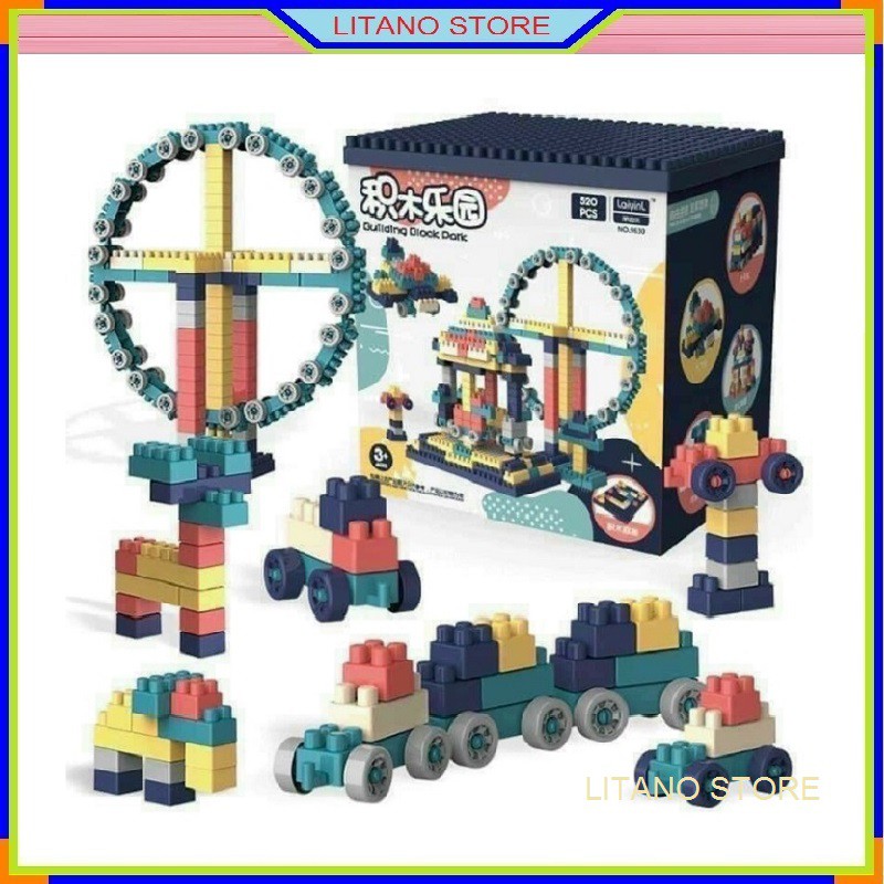 Bộ Đồ Chơi Lắp Ghép Hình Lego 520 Chi Tiết Cho Bé - Trò Chơi Tăng Khả Năng Sáng Tạo Cho Bé Yêu